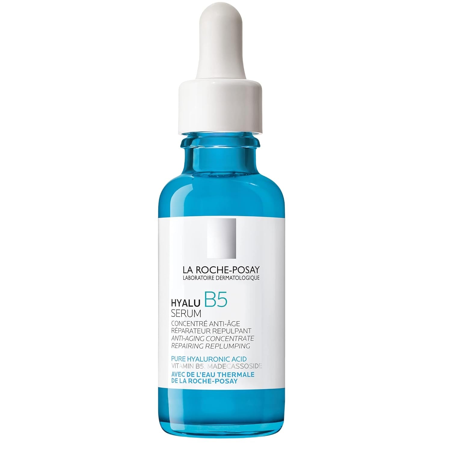 La Roche-Posay Hyalu B5 Pure Hyaluronic Acid Serum for Face, with Vitamin B5, Anti-Aging Serum for Fine Lines and Wrinkles, Hydrating Serum to Plump and Repair Dry Skin, Safe on Sensitive Skin 