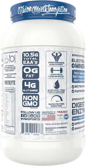 VMI Sports | Protolyte Whey Isolate Protein Powder | Low-Calorie 100% Whey Protein Isolate | Non-Gmo Low Sugar Lactose Free and Gluten Free 