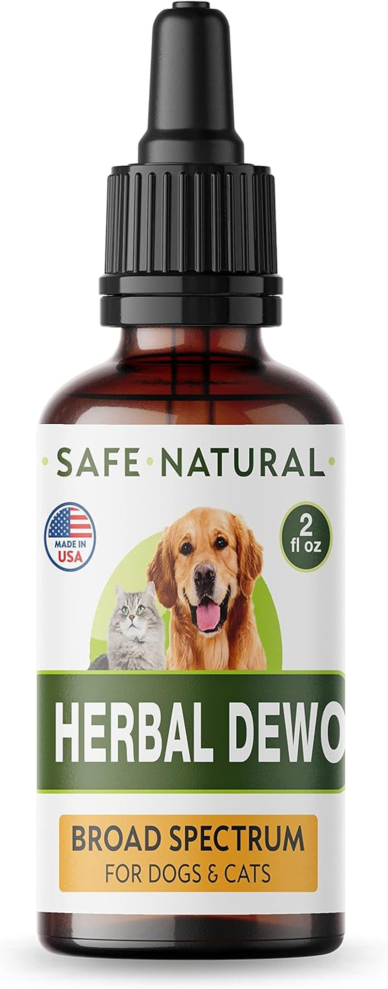 Liquid Herbal Cleanse for Cats and Dogs - Homeopathic Control for Pets of All Breeds and Sizes - Puppy and Kitten - Usa-Sourced Ingredients - Preventative or Reactive - 2Oz