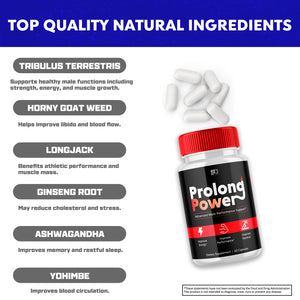Prolong Power Capsules - Boost Male Vitality and Performance (2 Pack)