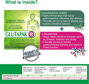 R Probiotics with Glutamine and Lactobacillus Reuteri, 15G per Packet - 3 Packets 