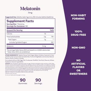 Natrol Melatonin Gummies, Sleep Support, 140 Strawberry-Flavored Adult Melatonin Gummies, 5 Mg Sleep Aids for Adults