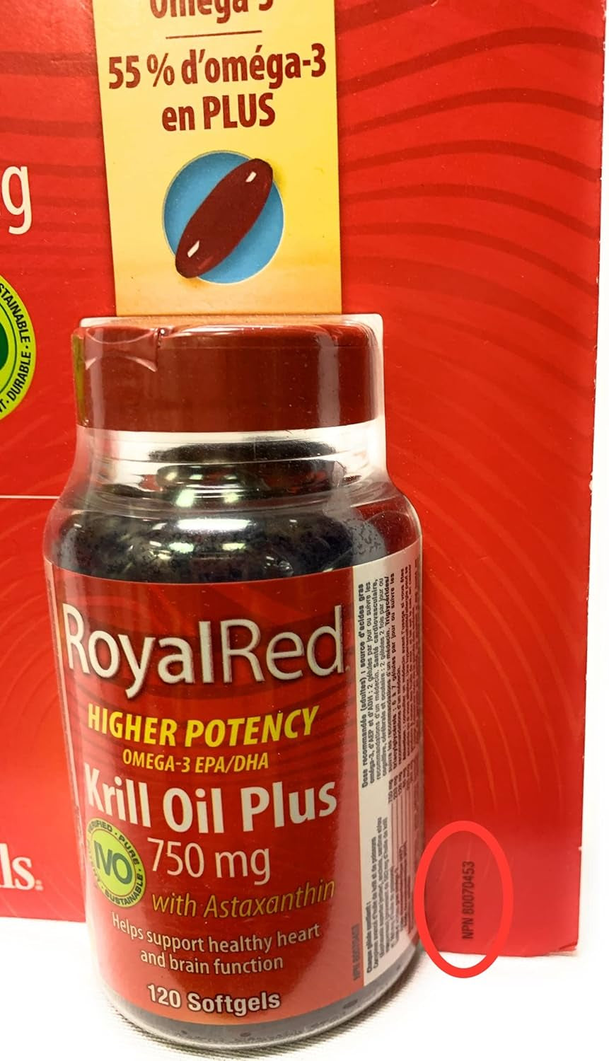 Webber Naturals - Royalred Krill Oil plus 750 Mg with Astaxanthin, 120 Softgels