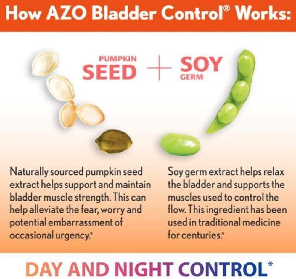 AZO Bladder Control with Go-Less for Urgency & Leakage Relief | 72 & 54 Capsules 