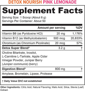 Detox Cleanse for Weight Loss Belly Fat | anti Bloat Digestive Health Clean Colon Gut Detox for Women | Slimming Invigorating Blend | Bloating and Constipation Relief | Pink Lemonade Flavor 50 Serving