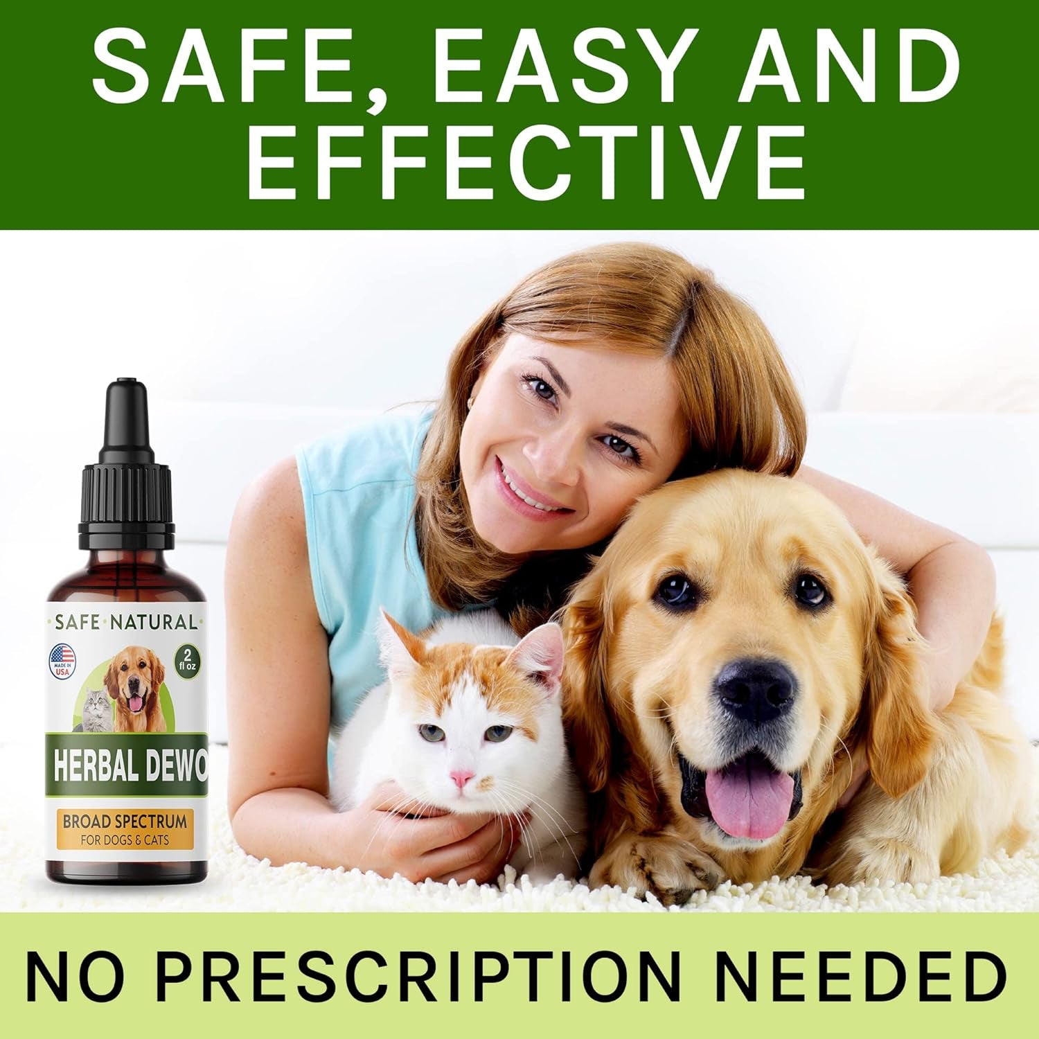 Liquid Herbal Cleanse for Cats and Dogs - Homeopathic Control for Pets of All Breeds and Sizes - Puppy and Kitten - Usa-Sourced Ingredients - Preventative or Reactive - 2Oz