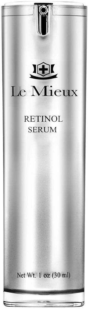 Le Mieux Retinol Serum - anti Aging 0.5% Retinol Face Serum with Skin Smoothing Peptides, Hyaluronic Acid & Apple Stem Cells to Help Visibly Address Fine Lines, No Parabens or Sulfates (1 Oz / 30 Ml)