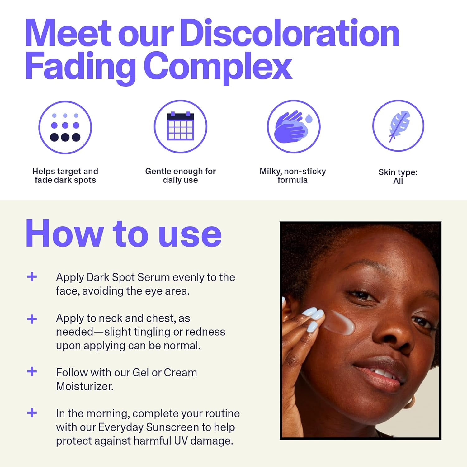 Curology Dark Spot Serum, Discoloration Fading Complex with Niacinamide, Facial Serum for Post Acne Marks and Sunspots, 1 Fl Oz 