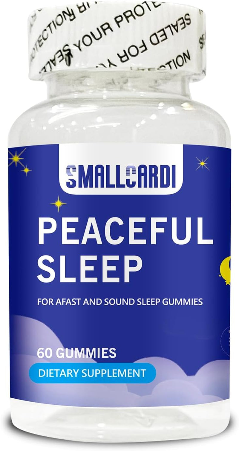 Sleep Gummies, Magnesium Supplement with Melatonin and L-Theanine, Vegan, Gluten Free, Helps the Body Ease into Sleep, 60Count (1) 