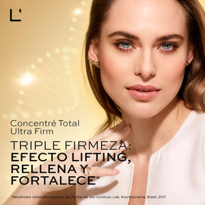 L'BEL - Concentré Total Ultra Firm Anti-Aging Facial Serum for Firming Face, Neck and Neckline 