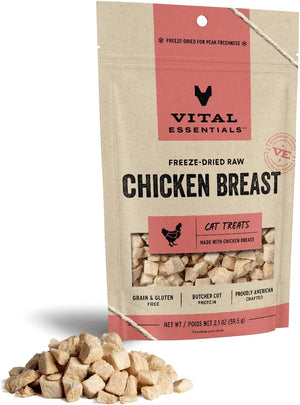 Vital Essentials Freeze Dried Raw Single Ingredient Cat Treats, Duck Liver, 0.9 Oz