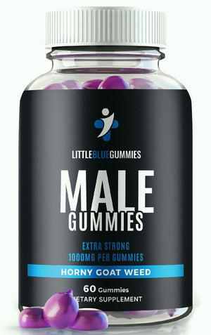 Little Blue Male Gummies to Boost T-Levels for Enhanced Intimate Drive 60Ct