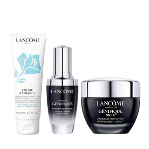 Lancôme Advanced Génifique Limited Edition Skincare Set - Full Size Serum 1.0 Fl Oz, Full Size Night Cream 1.7 Fl Oz & Full Size Cleanser 4.2 Fl Oz 
