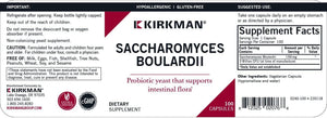 Kirkman Saccharomyces Boulardii - 3 Billion CFU - 100 Capsules by Kirkman Labs