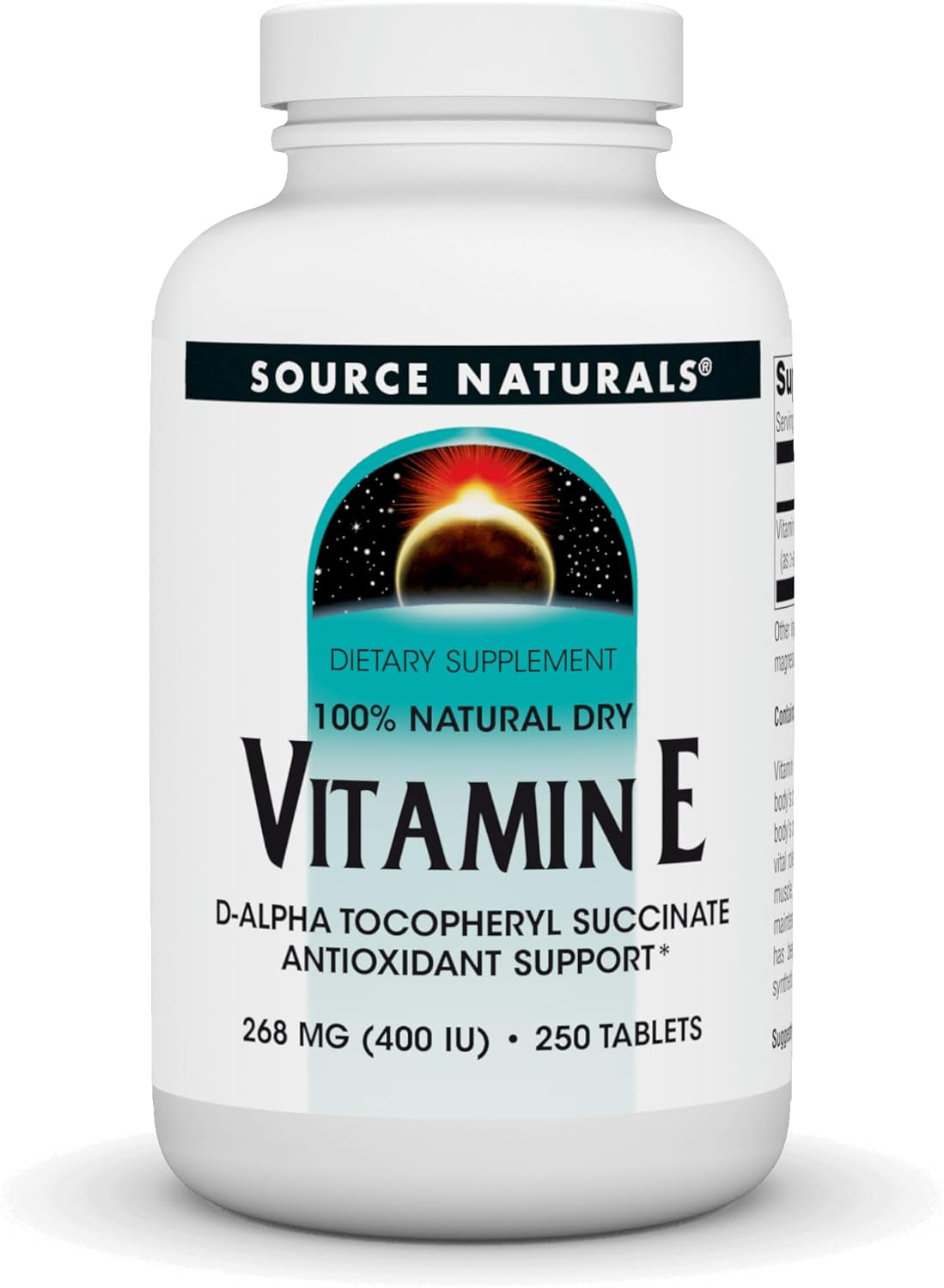 Source Naturals Vitamin E, 400 Iu Fat-Soluble Antioxidant - 50 Tablets