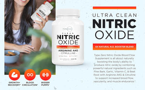 Nitric Oxide 6X Booster, 150 Veggie Capsules - Natural Supplement - Beetroot, Arginine AKG, Citrulline, Pine Bark, Garlic & VIT C | #1 Nitric Oxide Pills for Men, Nitrous Oxide Blood Flow