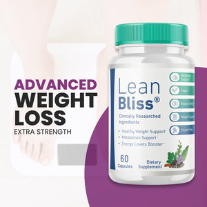 Lean Bliss, Leanbliss Supplement for Weight Loss & Fat Burning (60 Capsules) 
