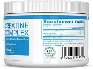 Pescience Trucreatine+, Pure Creatine Monohydrate and Elevatp Powder, 30 Servings