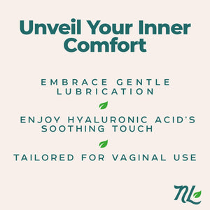 Newlife Naturals Hyaluronic Acid Vaginal Suppository for Dryness | Vaginal Dryness Support | Estrogen-Free Relief for Menopause | Hyaluronic Acid Suppositories for Women | Usa-Made 12 Vaginal Inserts