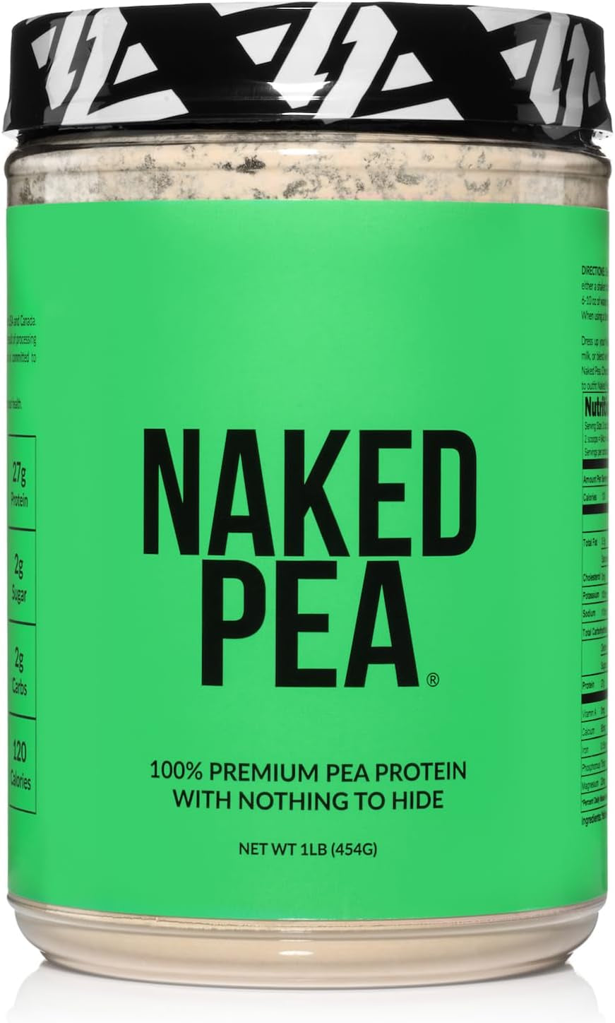 NAKED Pea - 5LB 100% Pea Protein Powder from North American Farms - Unflavored Vegan Pea Protein Isolate - Plant Protein Powder, Easy to Digest - 76 Servings 