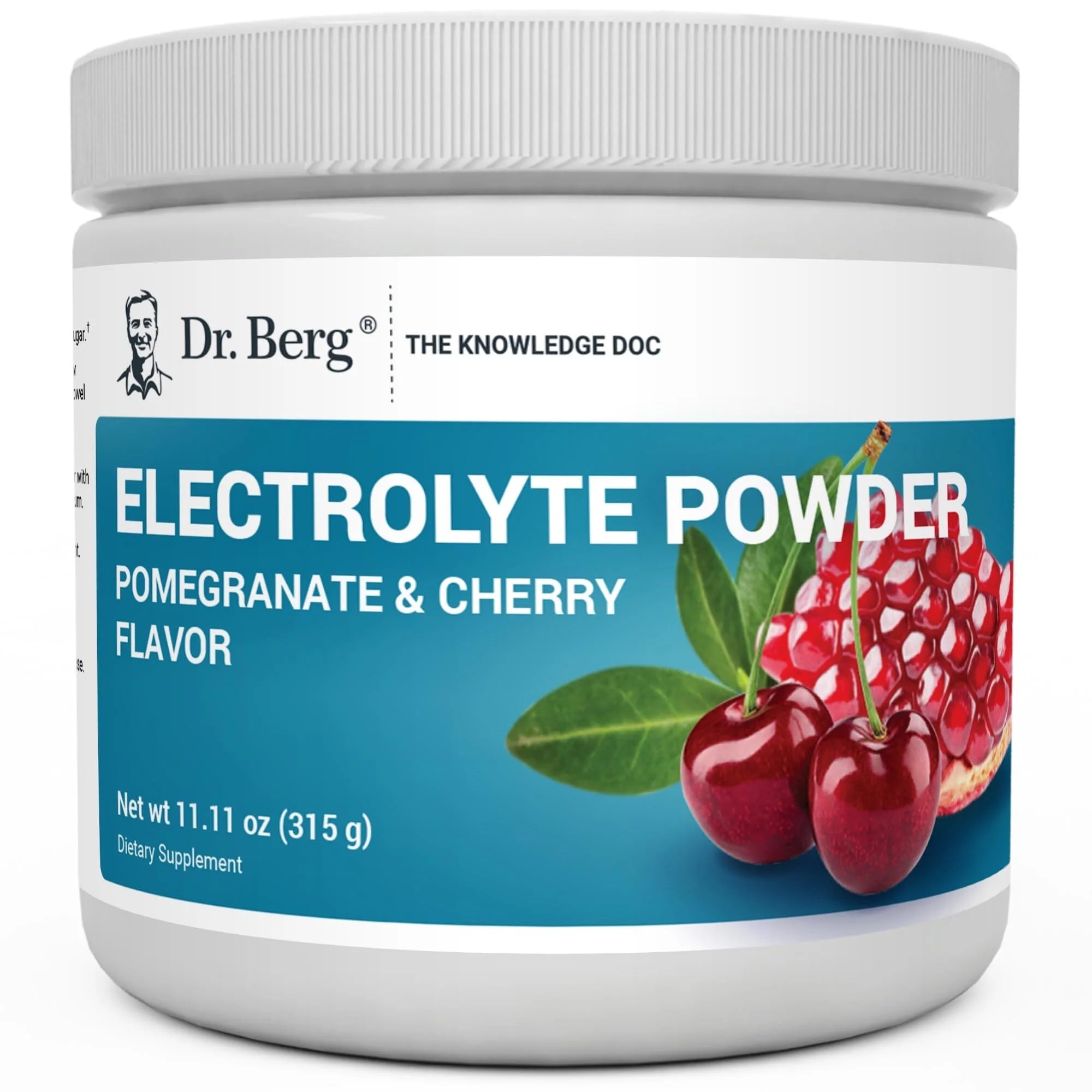 Electrolyte Powder, Pomegranate & Cherry Flavor - Hydration Powder, 50 Servings