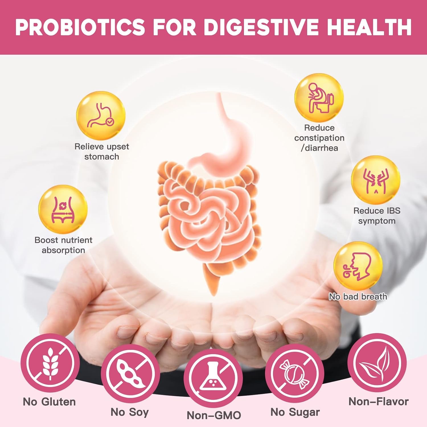 Probiotics for Women Probiotic Powder Supplement - Prebiotics and Probiotics for Digestive Health and Immune Support