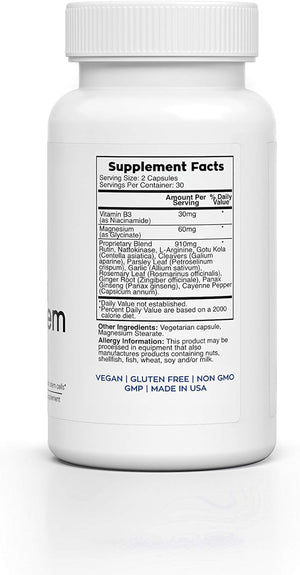 CIRCULA STEM 60 Caps Stem Cell Nutrition, Supports NATURAL CIRCULATION for ADULT STEM CELLS