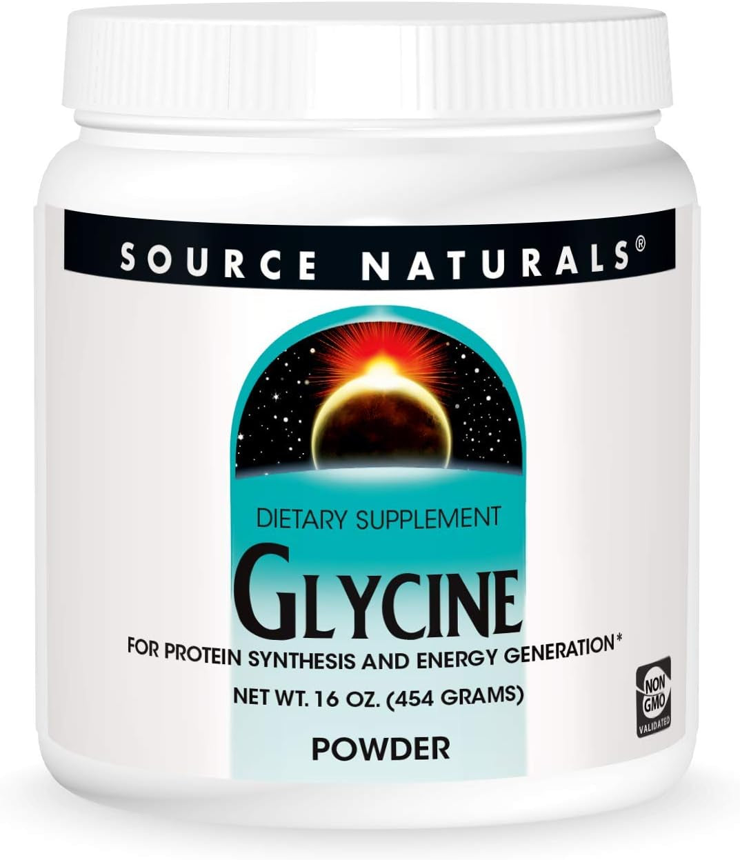 Source Naturals Glycine, for Protein Systhesis and Energy Generation*, 454 Grams - 16 Oz Powder 