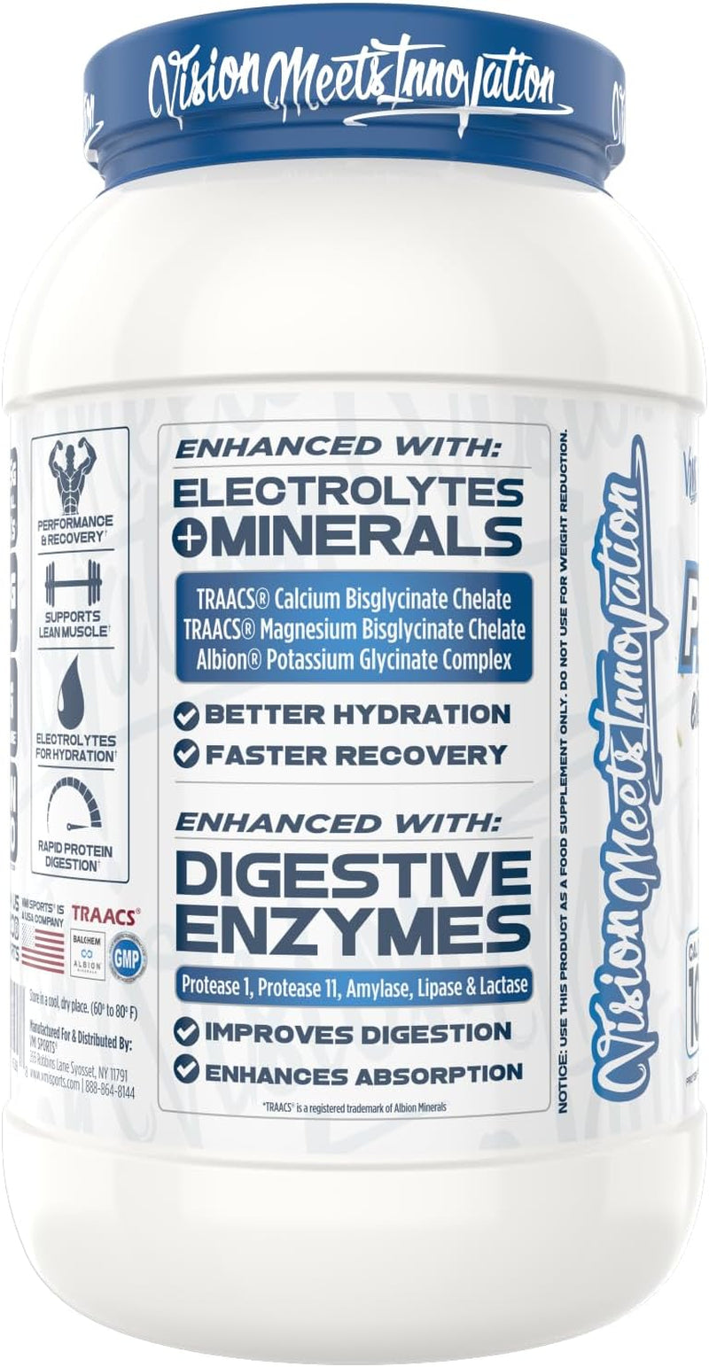 VMI Sports | Protolyte Whey Isolate Protein Powder | Low-Calorie 100% Whey Protein Isolate | Non-Gmo Low Sugar Lactose Free and Gluten Free 