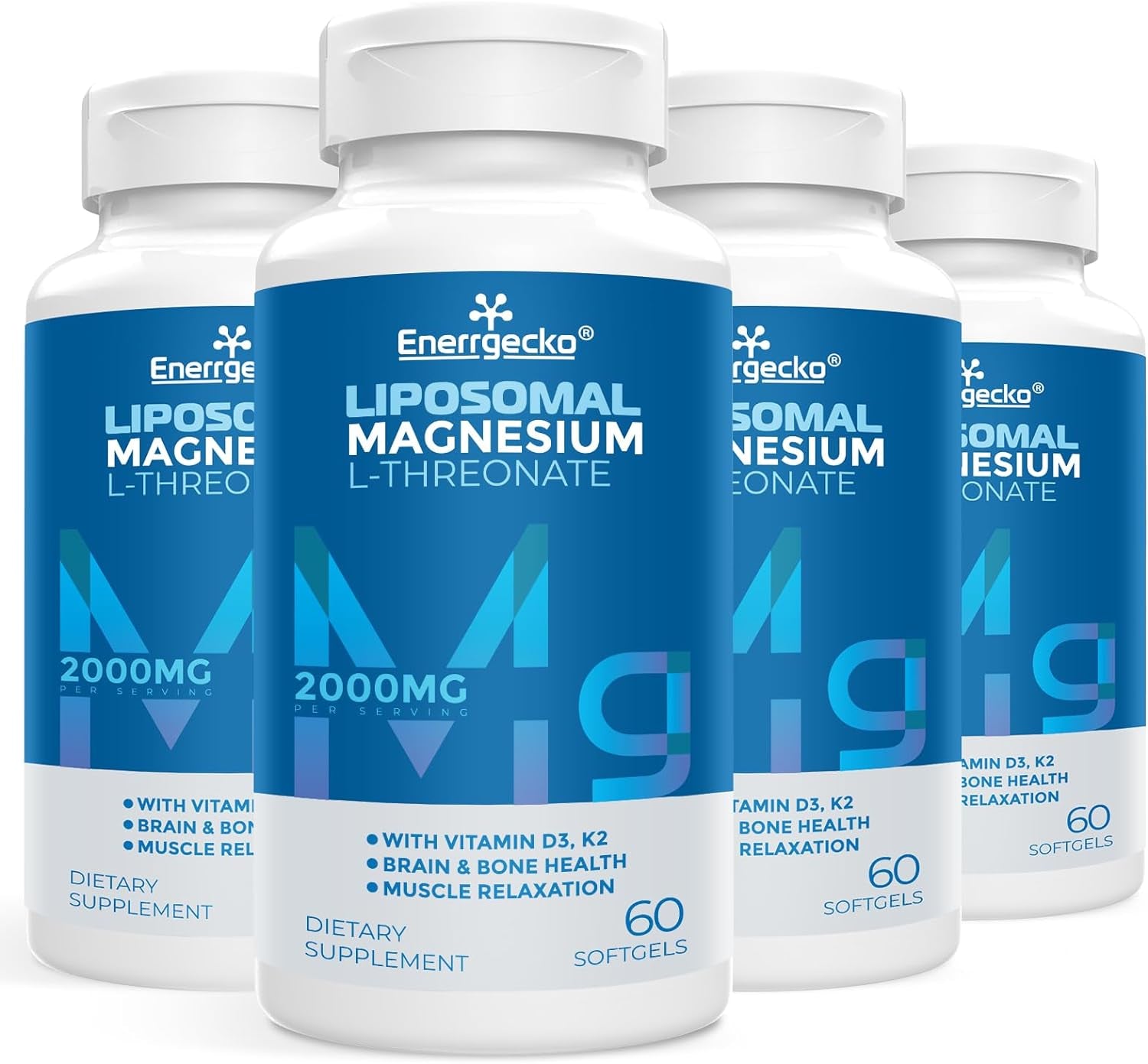 Liposomal Magnesium L-Threonate Softgels 2000Mg - Magnesium Supplement 