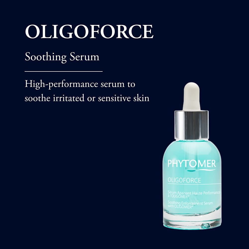 PHYTOMER Oligoforce Soothing Enforcement Face Serum | Soothing Skin Serum for Irritated, Sensitive Skin | Calms Skin & Reduce Redness | Natural Ingredients | Sustainable & Eco-Friendly | 30 Ml