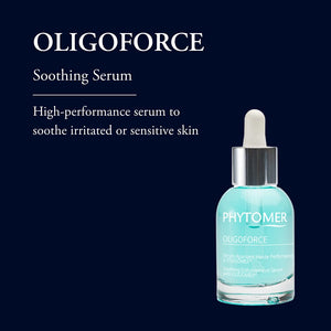PHYTOMER Oligoforce Soothing Enforcement Face Serum | Soothing Skin Serum for Irritated, Sensitive Skin | Calms Skin & Reduce Redness | Natural Ingredients | Sustainable & Eco-Friendly | 30 Ml