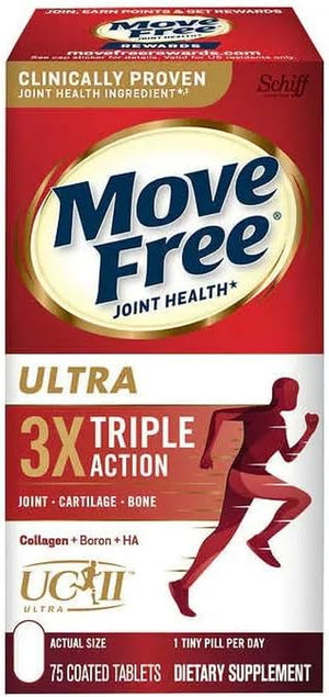 Move-Free Ultra Triple Action Joint Supplement, 2-Pack of 75 Tablets Each