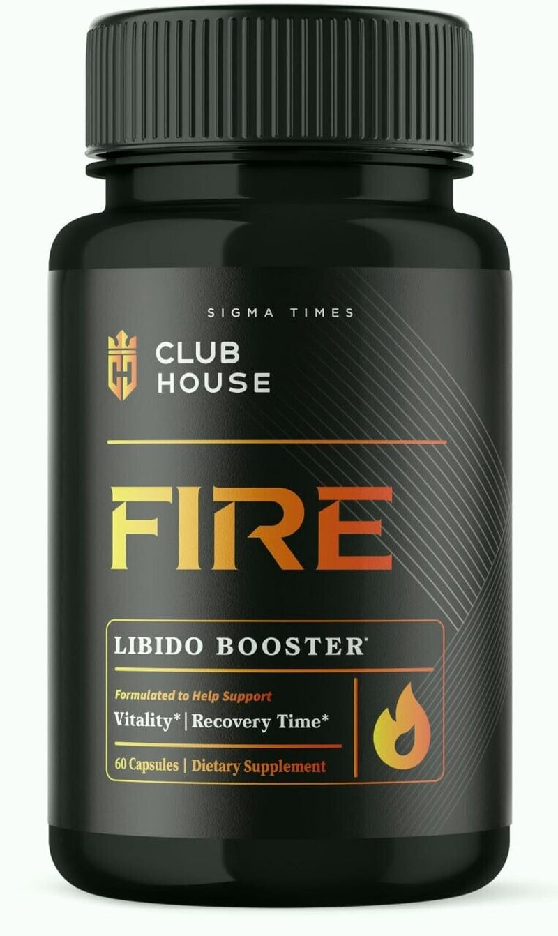 Clubhouse Fire Male Supplement for Advanced Stamina and Virility 60Ct