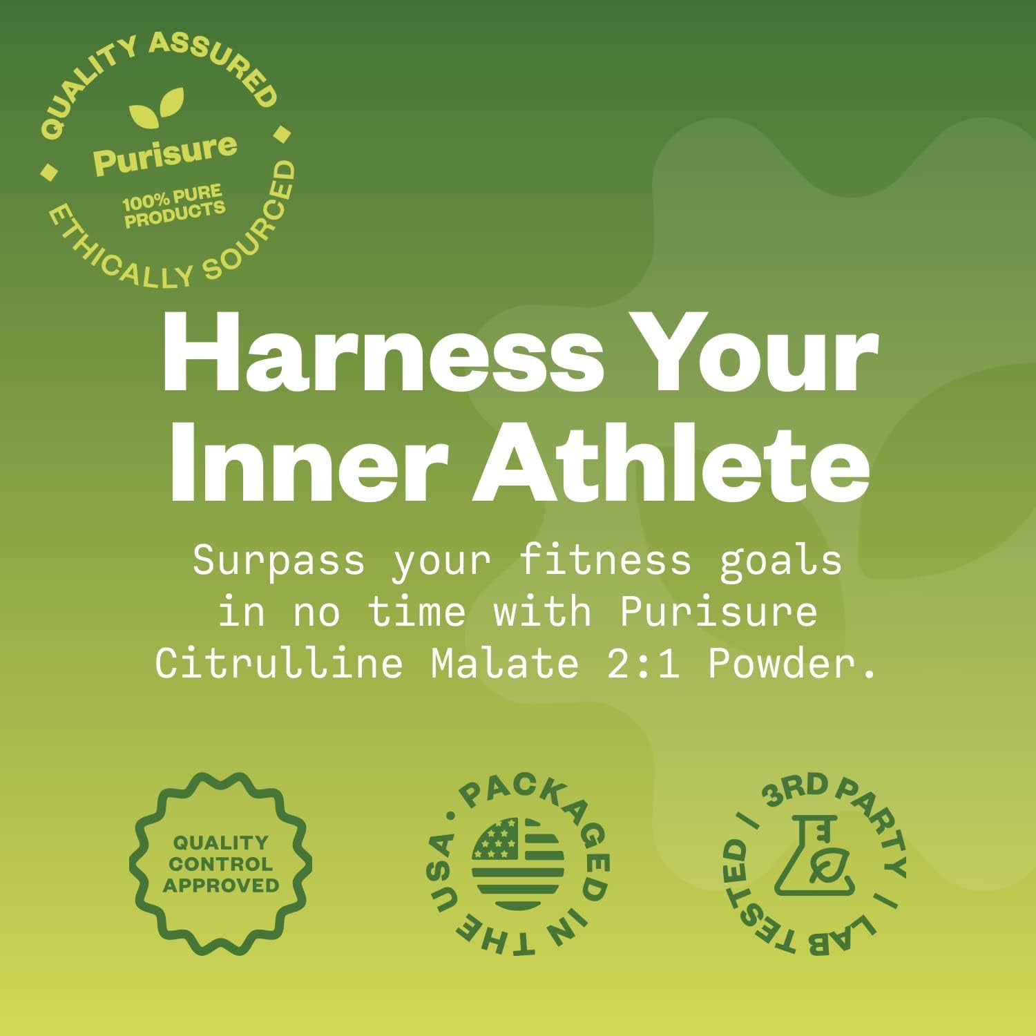 L-Ctrulline Powder 250G, Premium Citrulline 2:1 Malate Supplement for Strength Performance and Energy, Pre-Workout Citrulline Malate Powder - Enhance Muscle Pumps and Recovery - 83 Servings