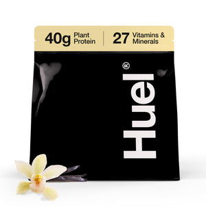 Huel Black Edition | Vanilla 40G Vegan Protein Powder | Nutritionally Complete Meal | 27 Vitamins and Minerals, Gluten Free | 17 Servings | Scoop Not Included to Reduce Plastic