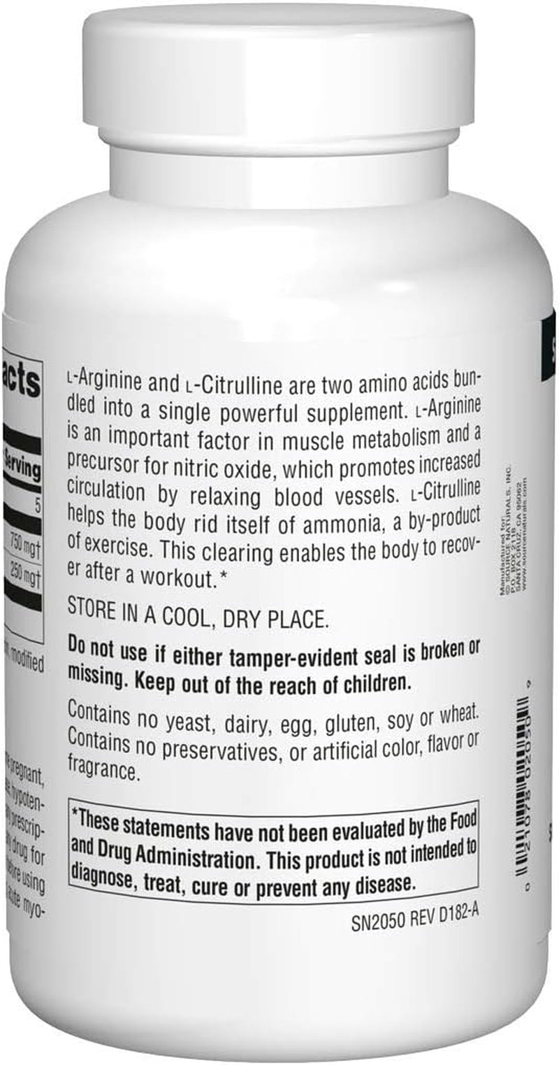 L-Arginine L-Citrulline Complex, Essential Amino Acid Supplement, Supports Peak Performance* 1,000 Mg - 240 Tablets