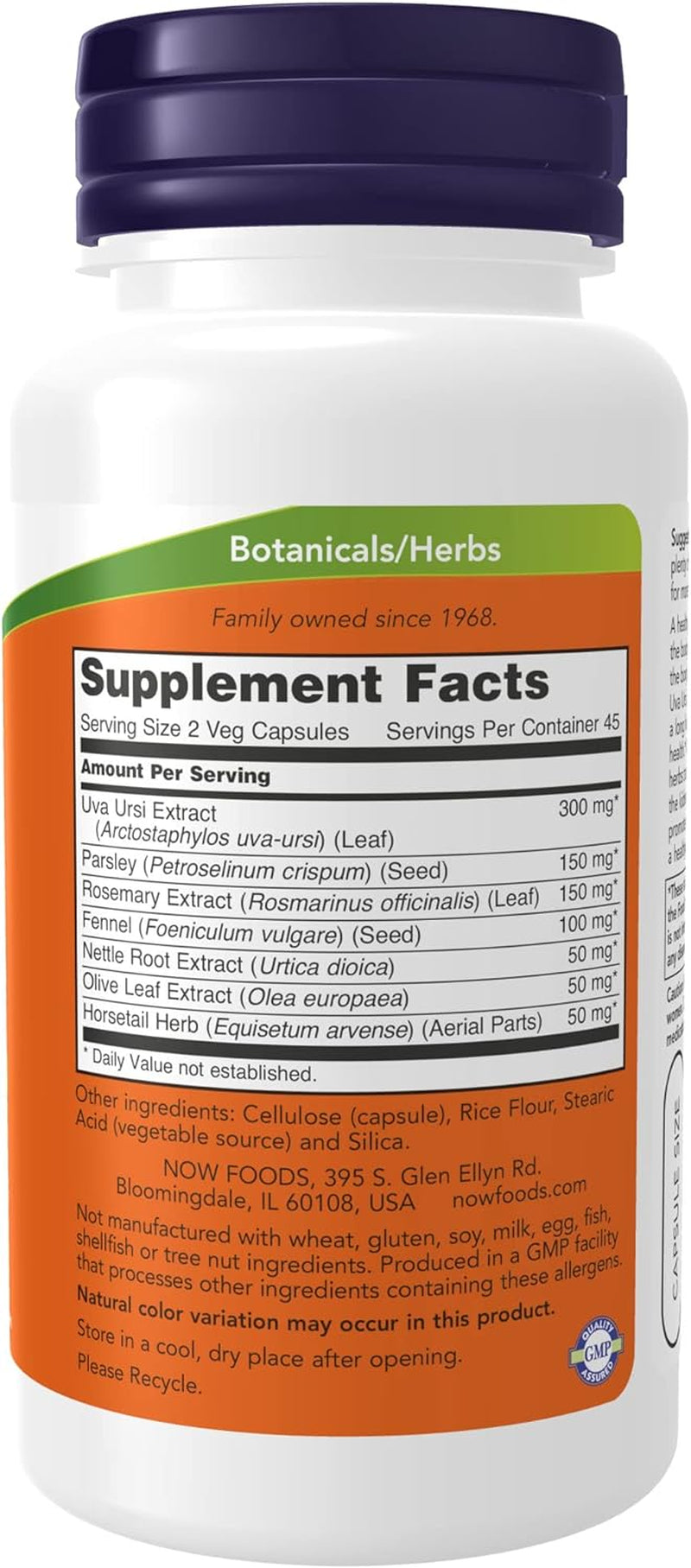 Supplements, Kidney Cleanse with Uva Ursi, Parsley Seed, Fennel, and Horsetail, 90 Veg Capsules