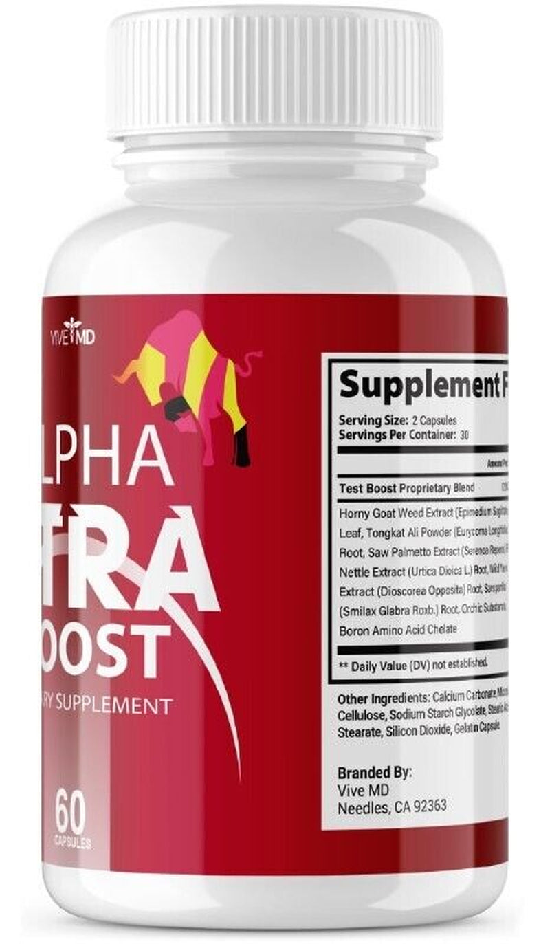 Alpha Xtra Boost Dietary Supplement - Official Formula (5 Pack)
