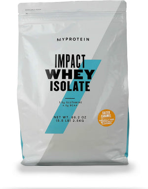 Myprotein Impact Whey Isolate Protein Powder (Caramel, 5.5 Pound (Pack of 1))
