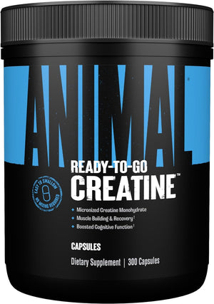 Animal Micronized Creatine Monohydrate Capsules - 300 Caps, 2500Mg per Serving for Muscle Growth, Strength, and Endurance