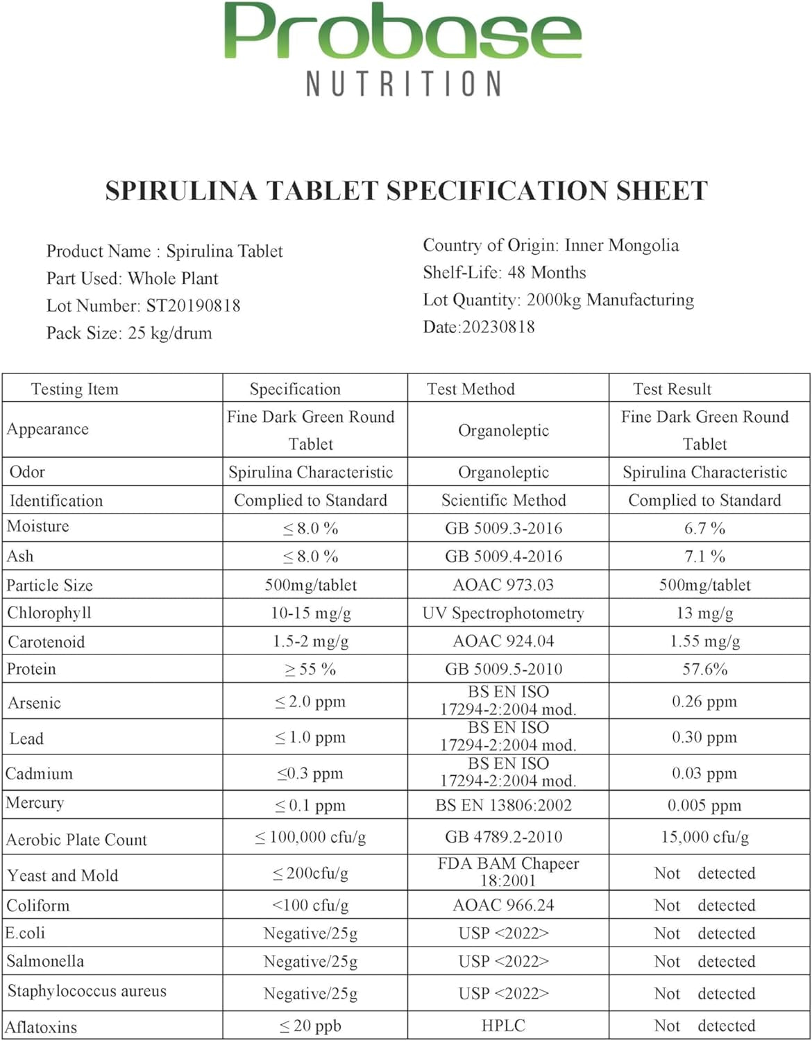 Organic Spirulina Supplement, 3000MG per Serving, Approx. 720 Tablets (4 Month Supply), Rich in Prebiotics & Proteins, Vegan, Superfood, Premium Spirulina Pills Organic