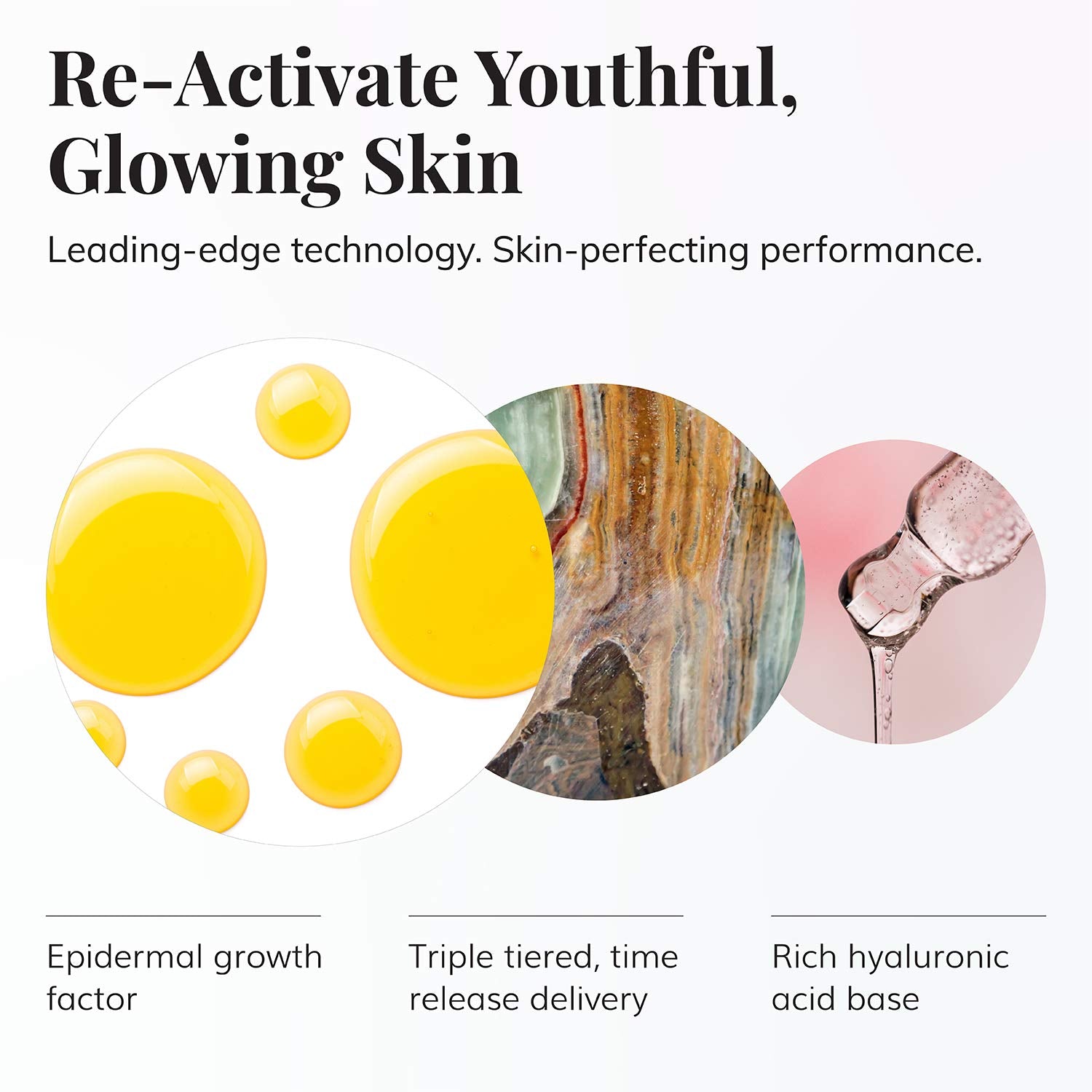 Le Mieux EGF-DNA Serum - Epidermal Growth Factor Serum for Face with Hyaluronic Acid for Post-Procedure & Aging Skin (1 Oz / 30 Ml)