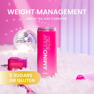 Aminolean Energy Drink – Sugar Free Amino Energy with Natural Caffeine & Vegan Amino Acids for No Jitters, Tingles, or Crash, Variety, 12 Pack 