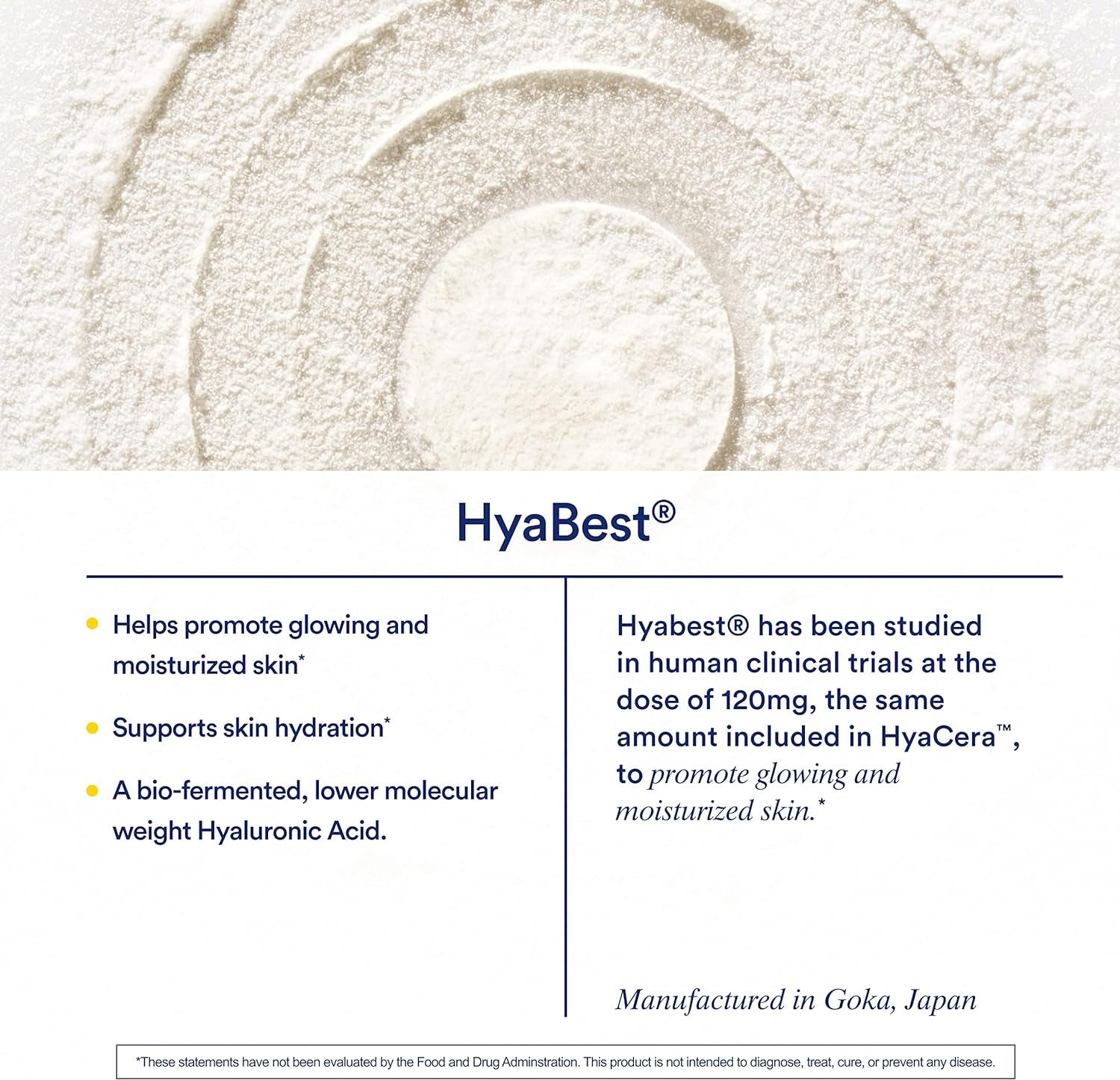 Ritual Hyacera Skin Supplement for Wrinkle Support, with Hyabest and Ceratiq for Skin Support, Hyaluronic Acid, Glycolipids, Ceramides, Gluten Free, Non GMO, Vanilla Essence, 30 Day Supply 