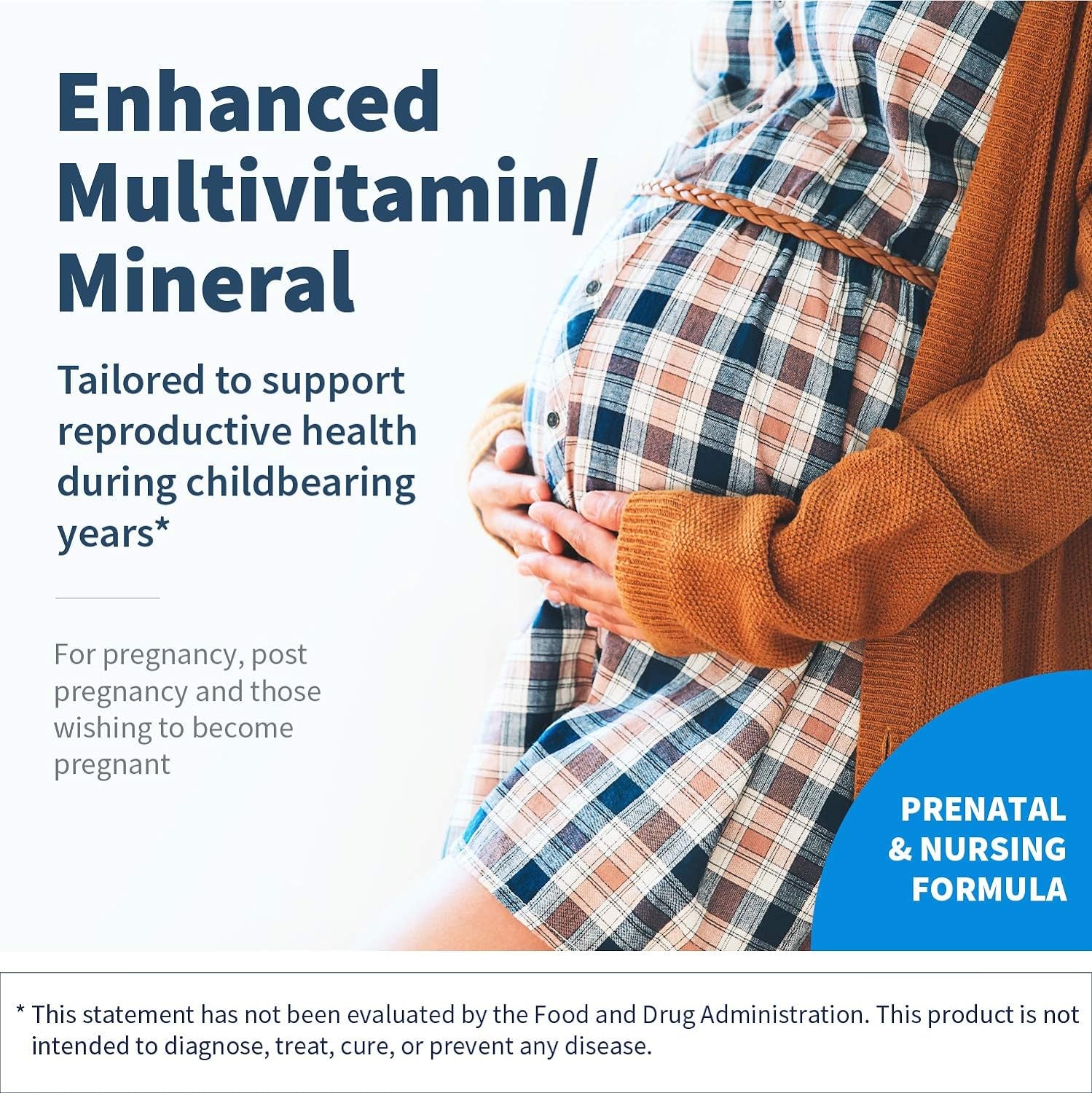 Klaire Labs Prenatal & Nursing Formula - Multivitamin & Multimineral with Chelated Iron & Active Folate for Pregnancy, Breastfeeding and Child-Bearing Years, Dairy-Free (90 Capsules)