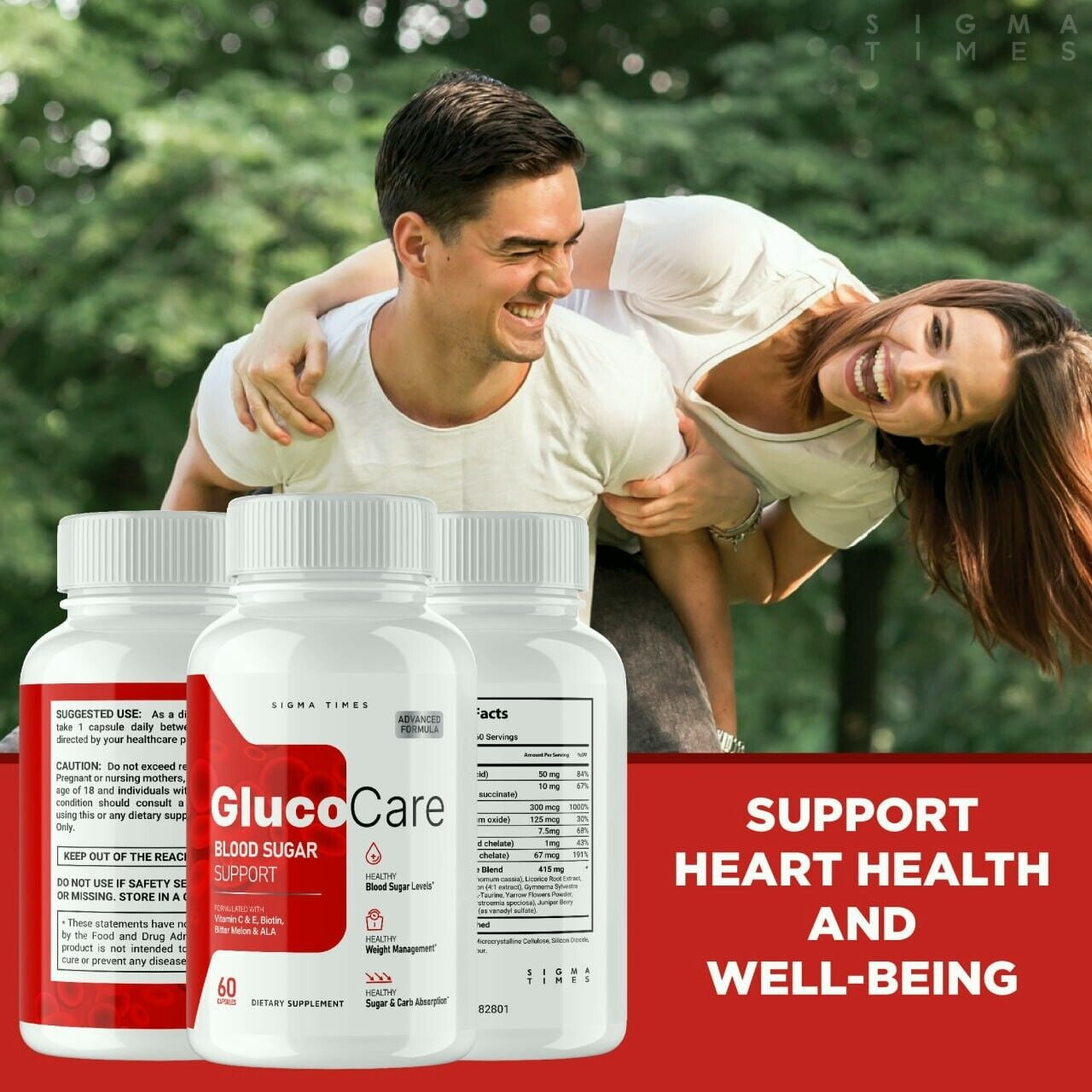 (1 Bottle) Glucocare Dietary Supplement, Gluco Care Supports Inflammation Pills