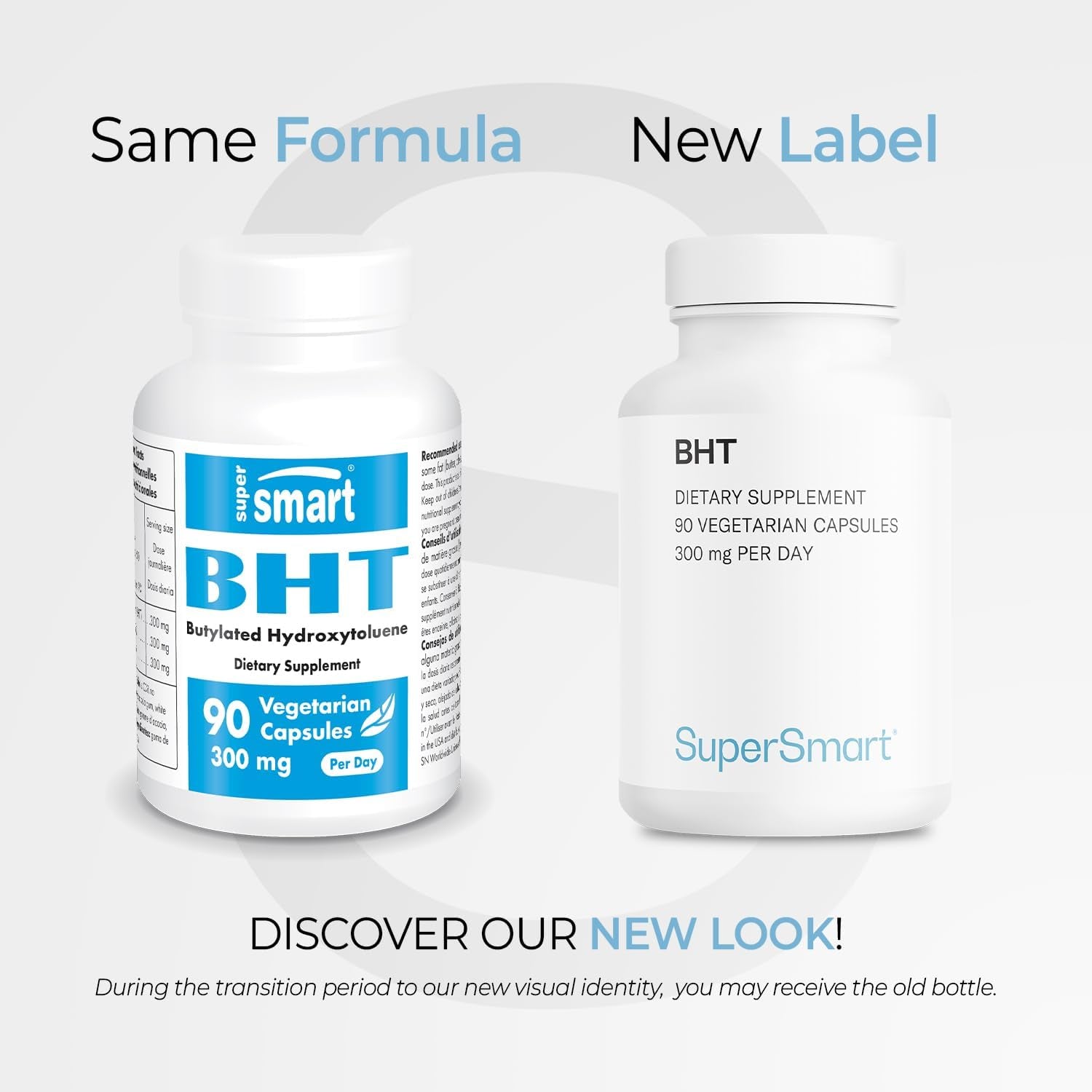 '- BHT 300 Mg per Day - Butylated Hydroxytoluene - Powerful Antioxidant & Immune Support - anti Aging Supplement | Non-Gmo & Gluten Free - 90 Vegetarian Capsules 