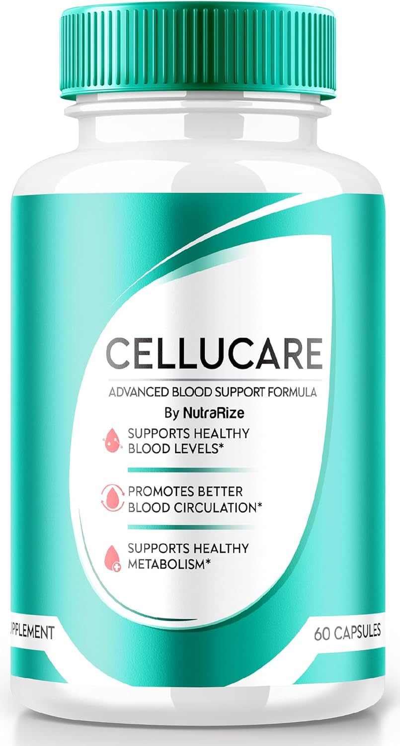 Cellucare Capsules - the Powerful Blood Health Support, Maximum Strength Formula for Maintaning Healthy Levels, All Natural Pills to Improve Overall Health, Cellu Care Tablets Reviews (60 Capsules)