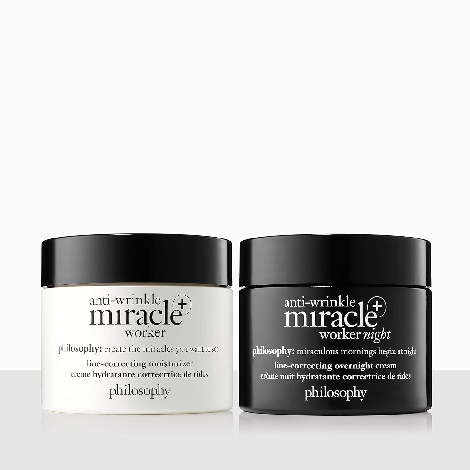 Philosophy Anti-Wrinkle Miracle Worker Line-Correcting Face Moisturizer - with Vitamin C & Hyaluronic Acid - Instantly Improves Skin Smoothness and Radiance